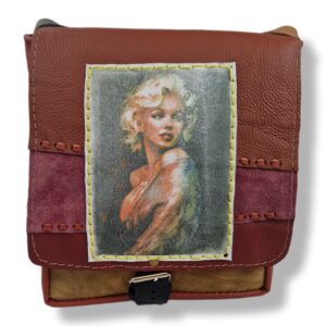 Skórzana torba na laptopa duża Marilyn Monroe