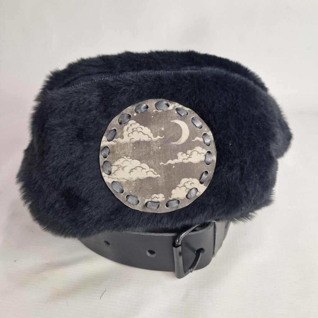 Astrid – nocne chmury nerka skórzana –przód