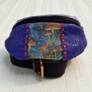 Nocne muchy - nerka skórzana handmade