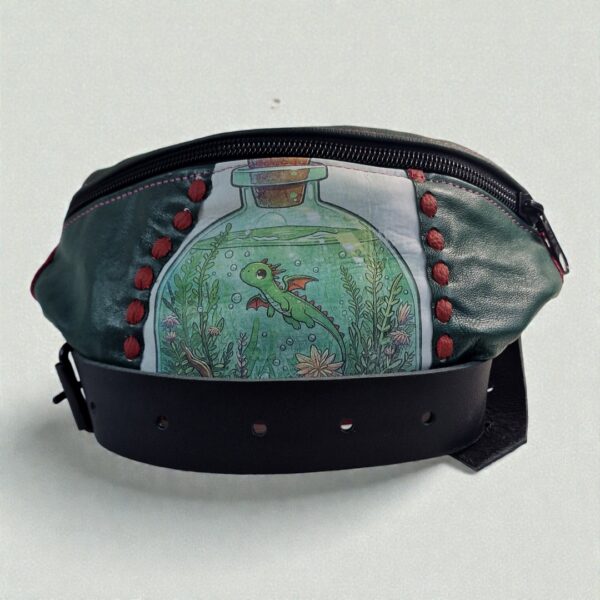 Smocza Tajemnica - nerka skórzana handmade